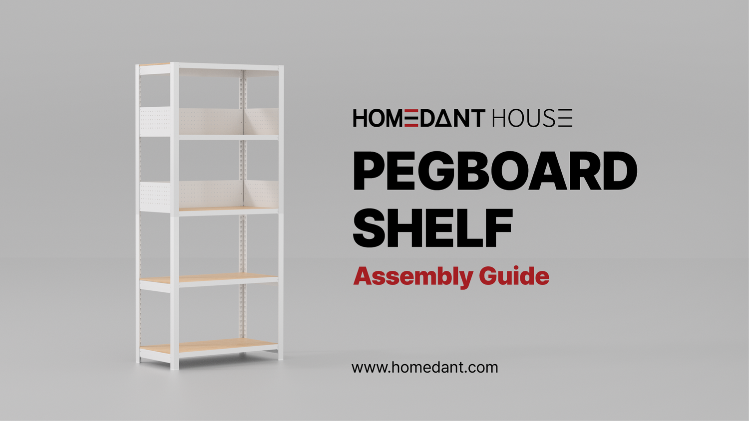 [HOMEDANT HOUSE] Pegboard Shelf
