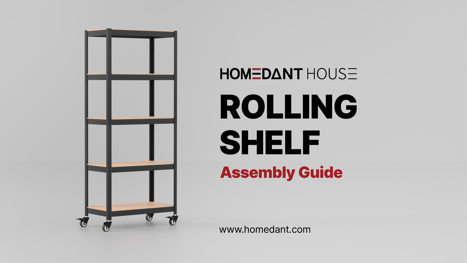 [HOMEDANT HOUSE] Rolling Shelf