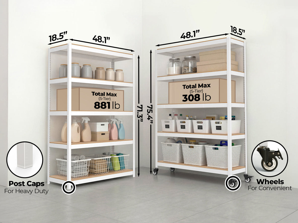 Do Locking Casters Hold a Loaded Rolling Shelf Still?