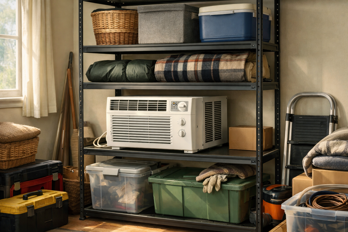 Window AC Storage: Is a Standing Shelf Practical?
