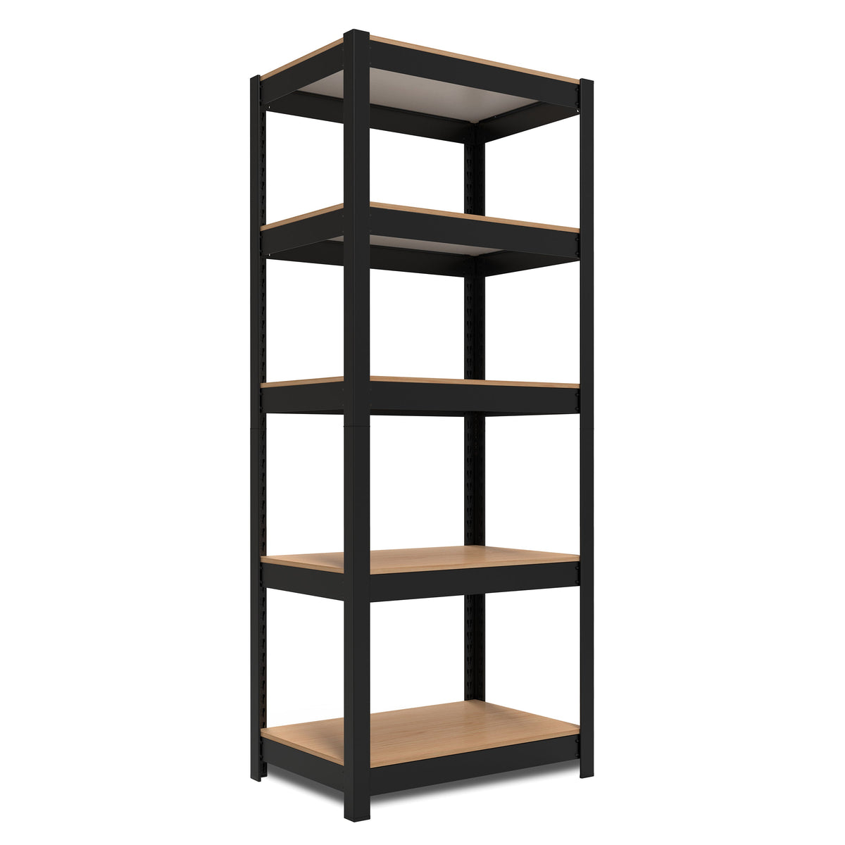 24.4"W HOMEDANT HOUSE 5-Tier Standing Shelf, Black