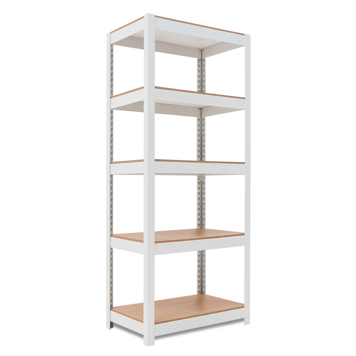 24.4"W HOMEDANT HOUSE 5-Tier Standing Shelf, White