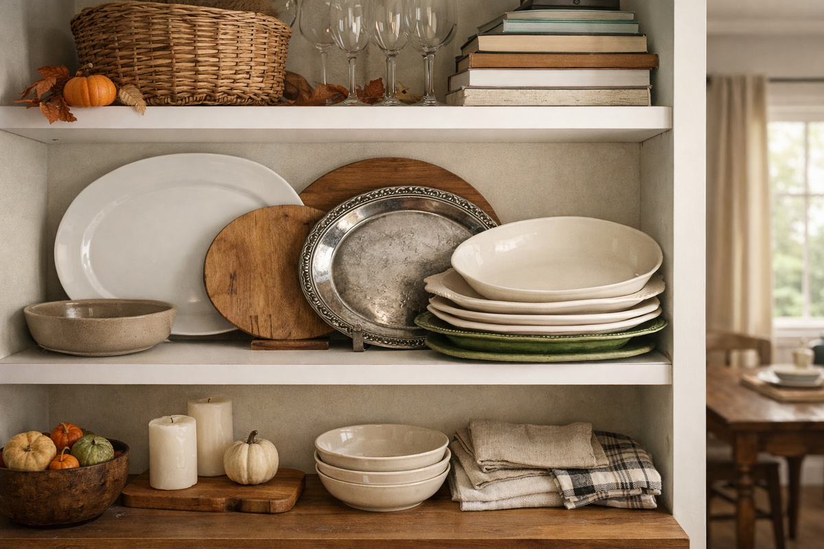 Serving Platter Storage: Is a Shallow Shelf Enough?