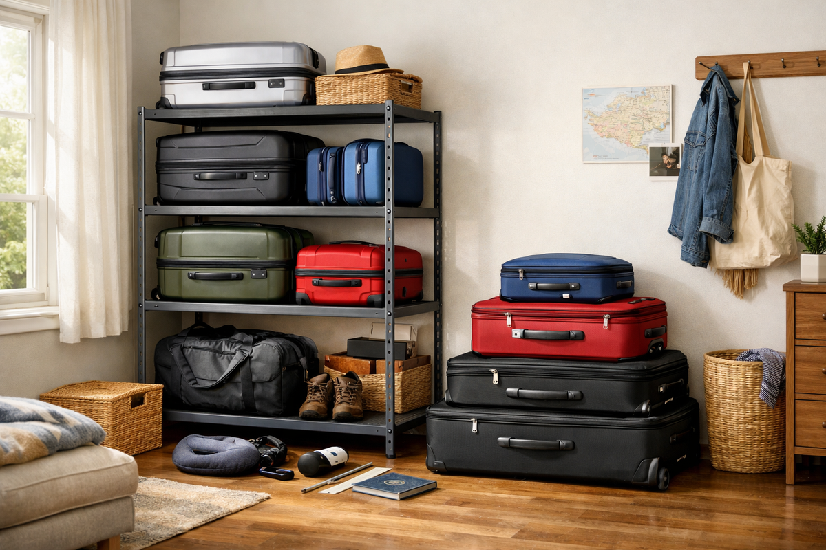Suitcase Storage: Shelving or Nesting Bags Together?
