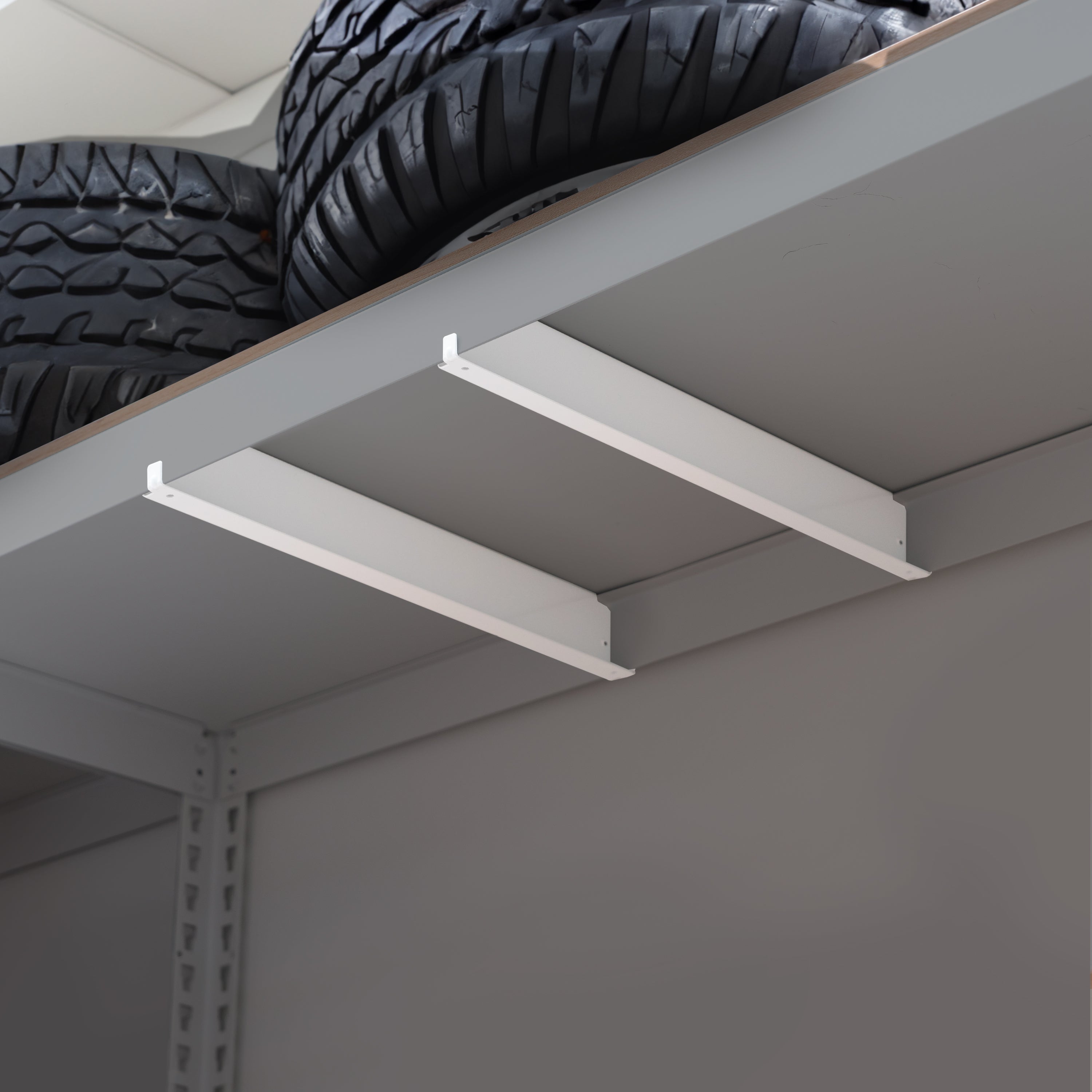 LiftBeam(Z-Type) 600, White (Powerful Load-Bearing Boost for Shelf Boards)