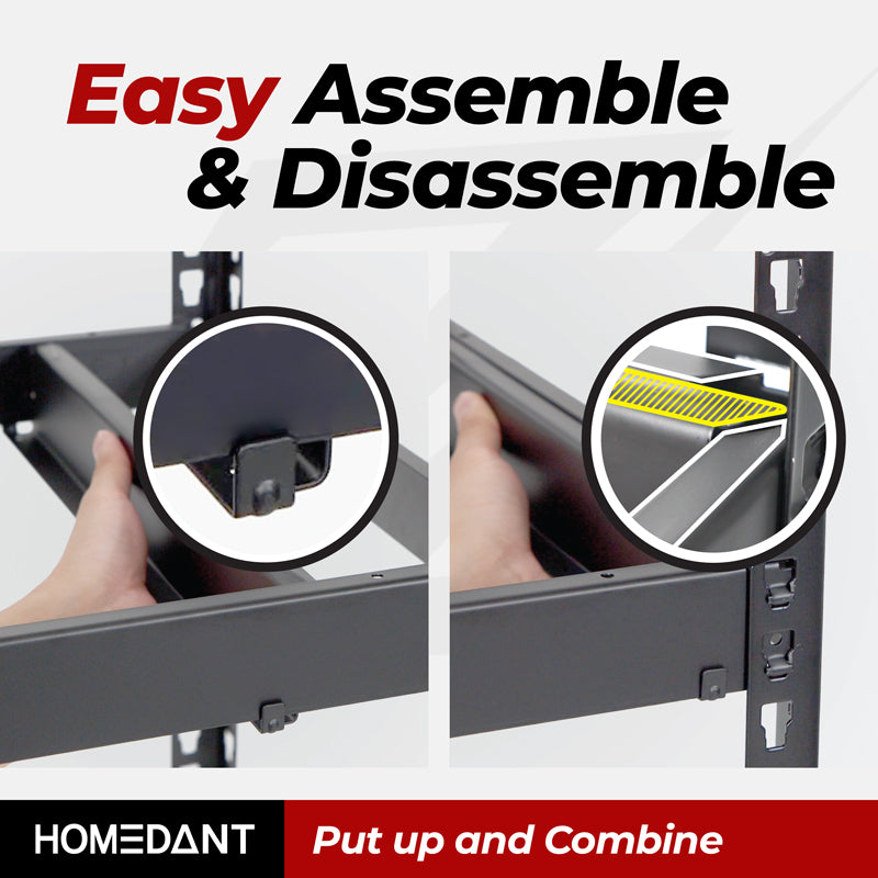 LiftBeam(Z-Type) 400, Black (Powerful Load-Bearing Boost for Shelf Boards)
