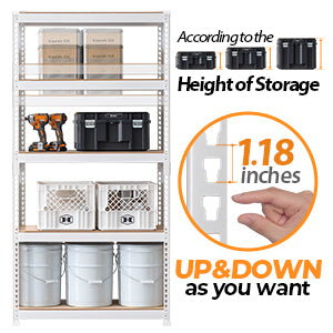 <strong>Height Adjustable Shelves</strong>