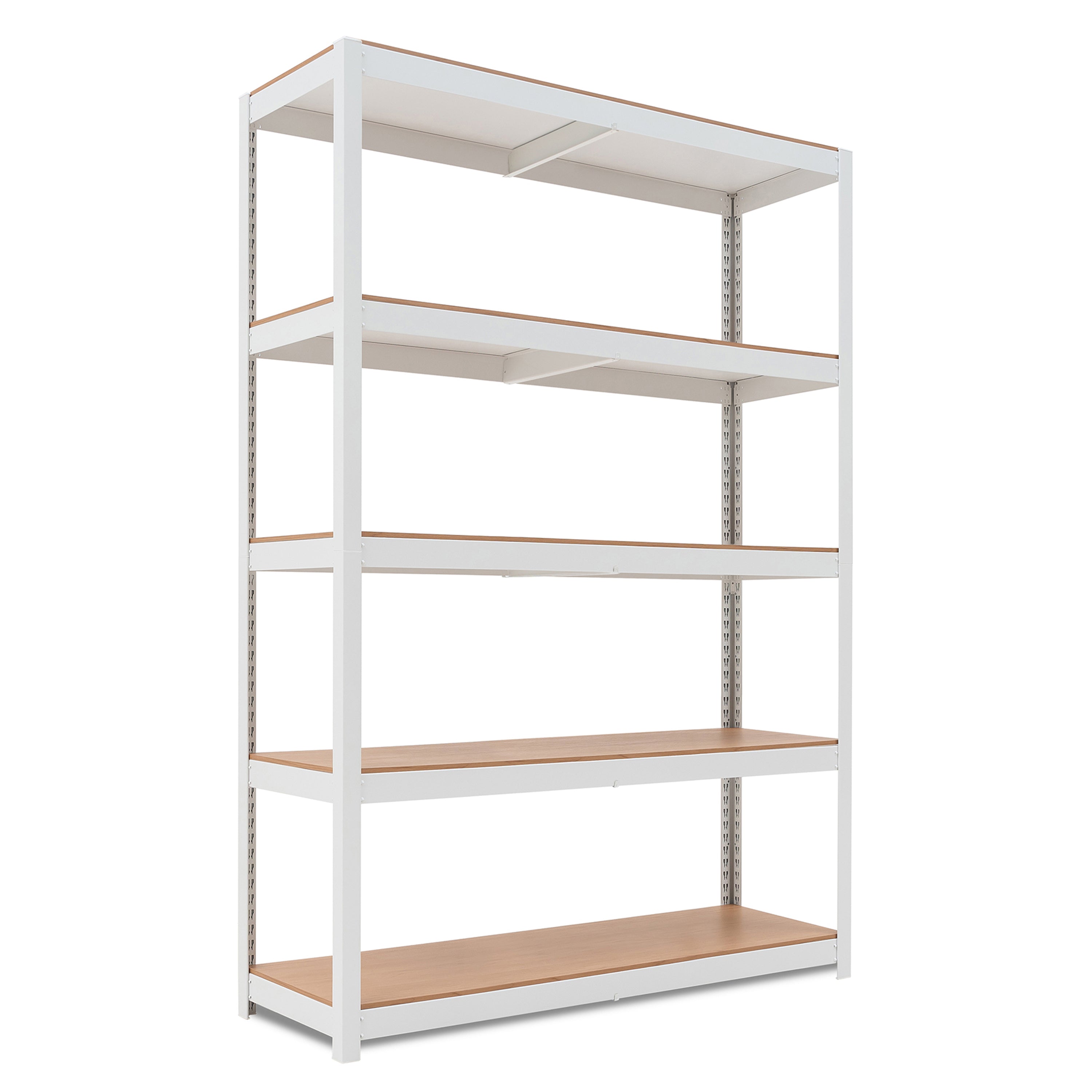 48.1"W HOMEDANT HOUSE 5-Tier Heavy Duty Shelf, White