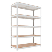 48.1"W Extra Deep HOMEDANT HOUSE 5-Tier Heavy Duty Shelf, White