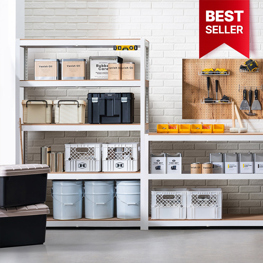 <a href="/products/hs124018z-5w" title="48.1"W HOMEDANT HOUSE 5-Tier Heavy Duty Shelf, White"><strong>$162.44</strong> -13.1%</a>