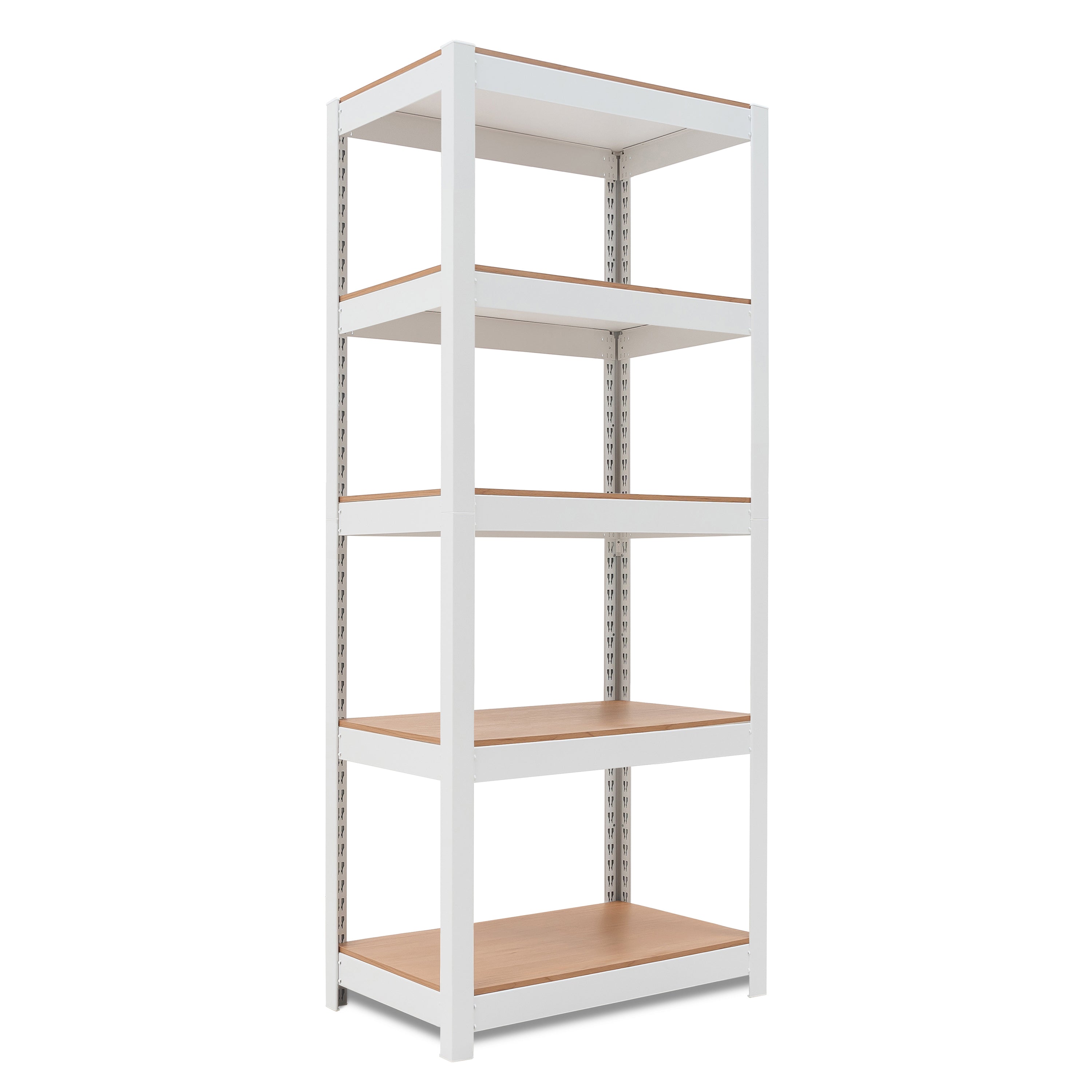 24.4"W HOMEDANT HOUSE 5-Tier Standing Shelf, White