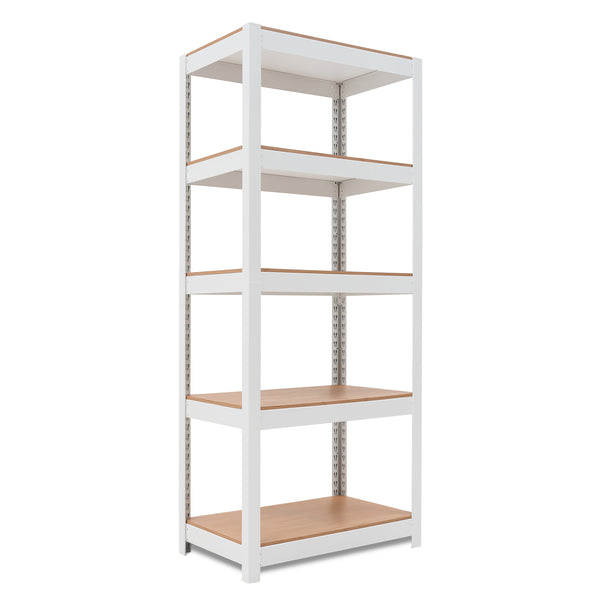 24.4"W HOMEDANT HOUSE 5-Tier Standing Shelf, White
