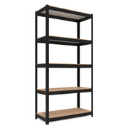 36.2"W HOMEDANT HOUSE 5-Tier Standing Shelf, Black