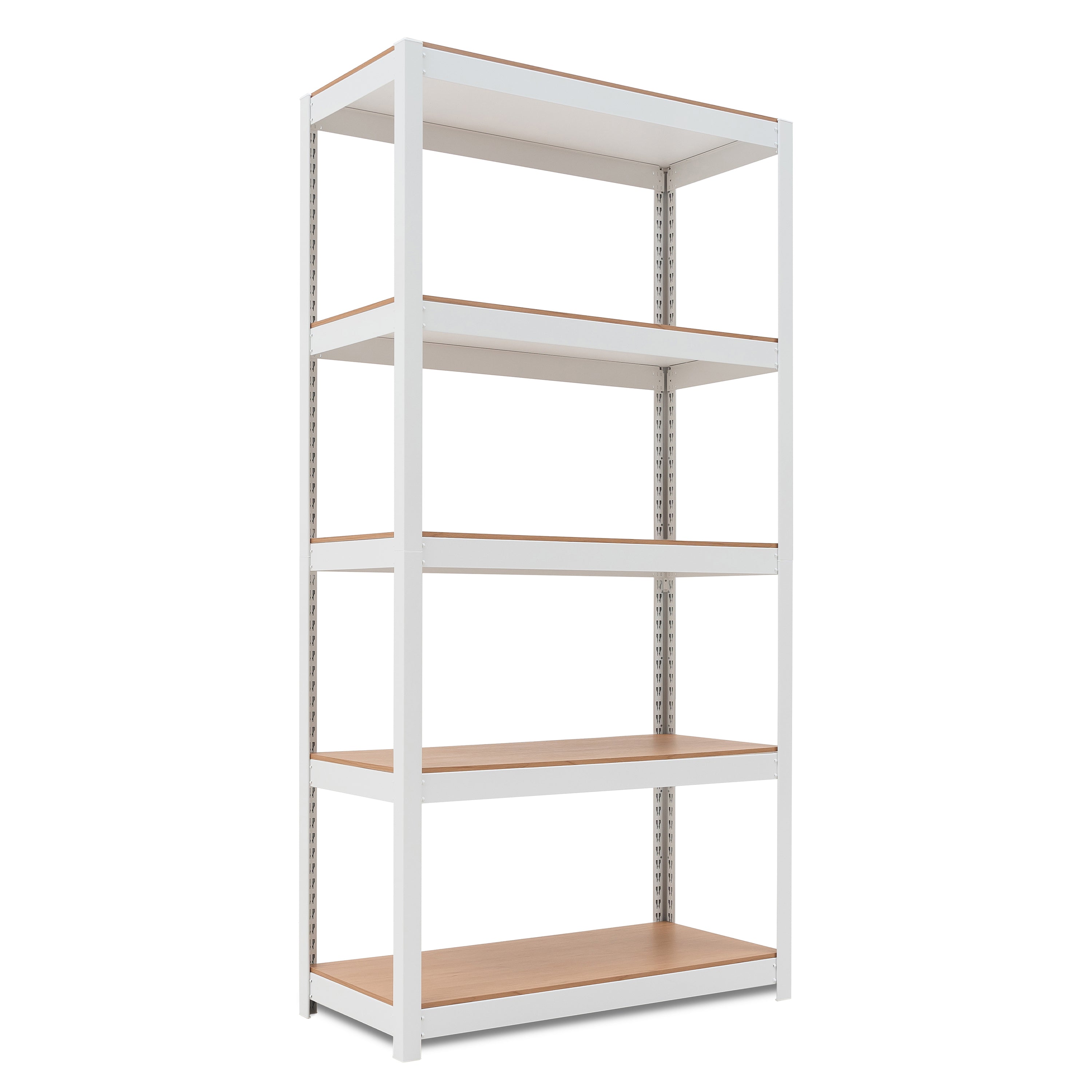 36.2"W HOMEDANT HOUSE 5-Tier Standing Shelf, White