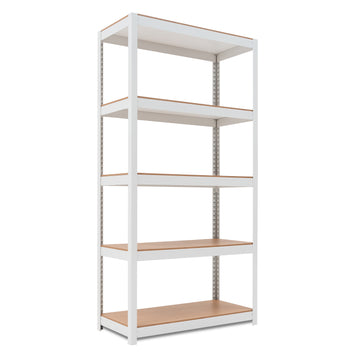 36.2"W HOMEDANT HOUSE 5-Tier Standing Shelf, White