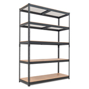 47.7"W HOMEDANT 5-Tier Heavy Duty Shelf, Black