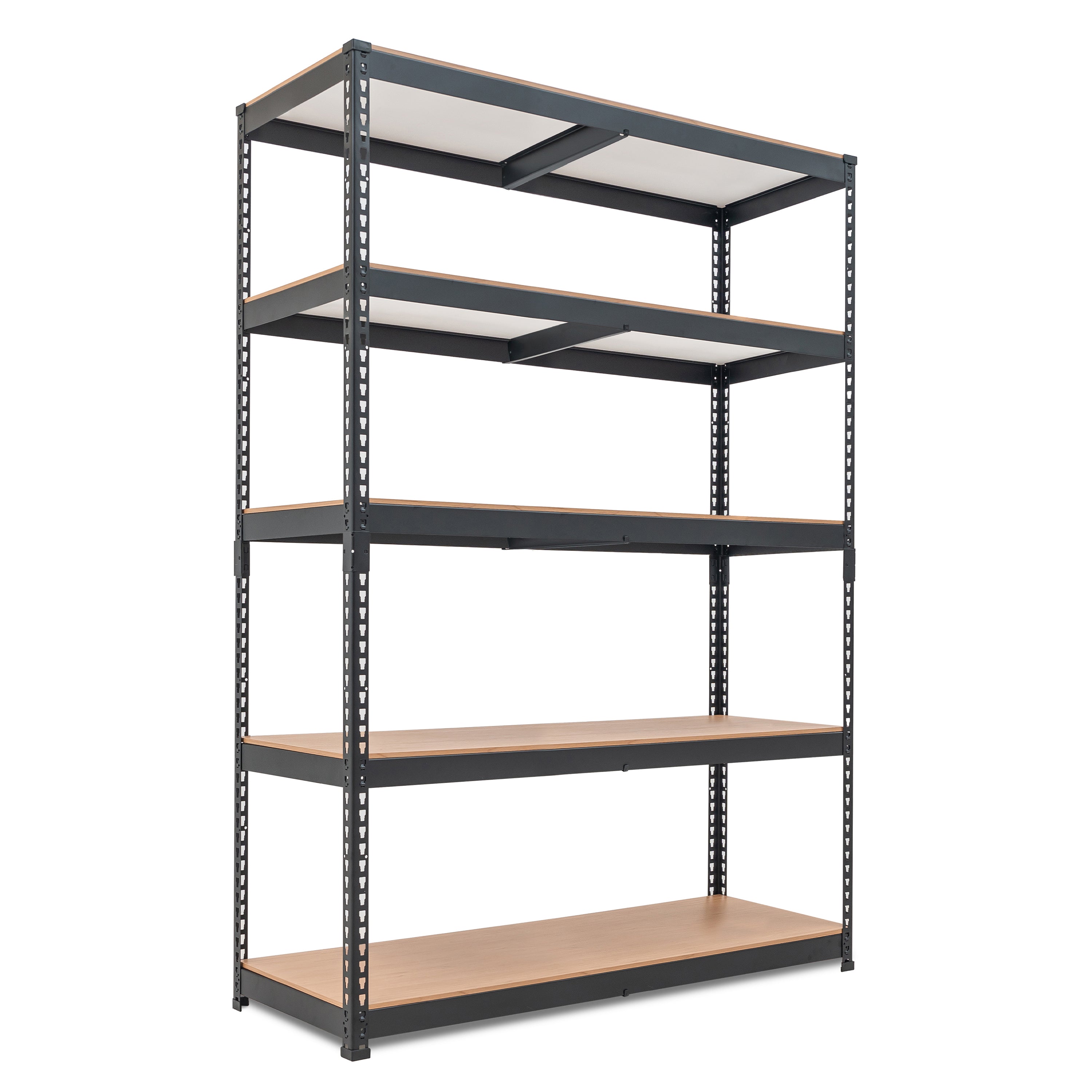47.7"W HOMEDANT 5-Tier Heavy Duty Shelf, Black