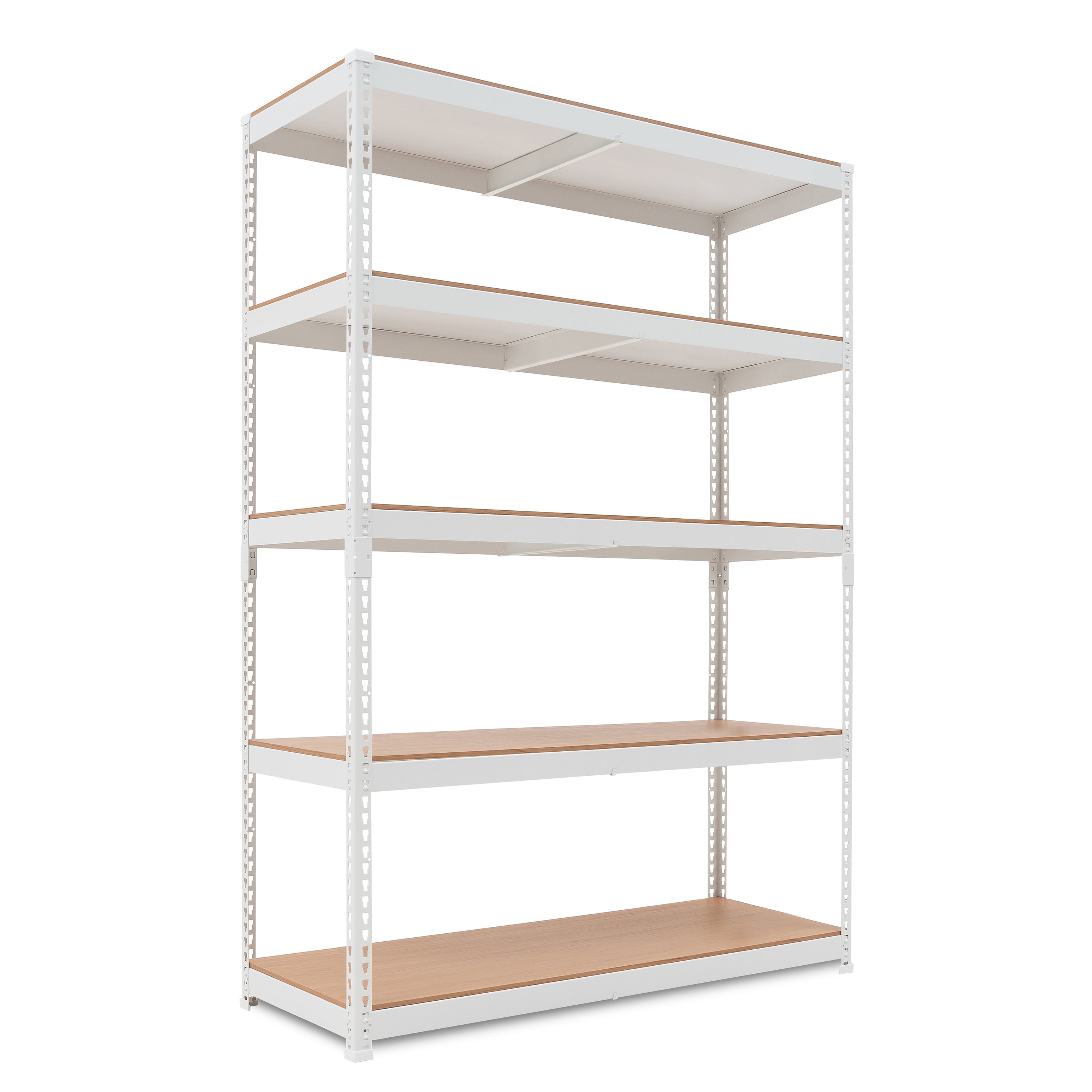 47.7"W HOMEDANT 5-Tier Heavy Duty Shelf, White