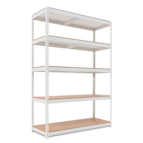 47.7"W HOMEDANT 5-Tier Heavy Duty Shelf, White