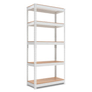 28"W HOMEDANT 5-Tier Standing Shelf, White