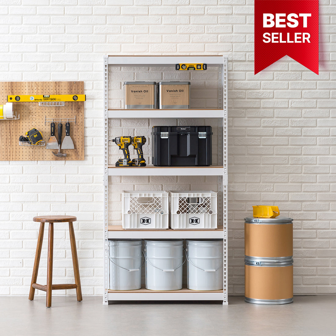 <a href="/products/ss904018-5w" title="35.9"W HOMEDANT 5-Tier Standing Shelf, White"><strong>$87.39</strong> -9.9%</a>