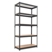 35.9"W HOMEDANT 5-Tier Standing Shelf, Black