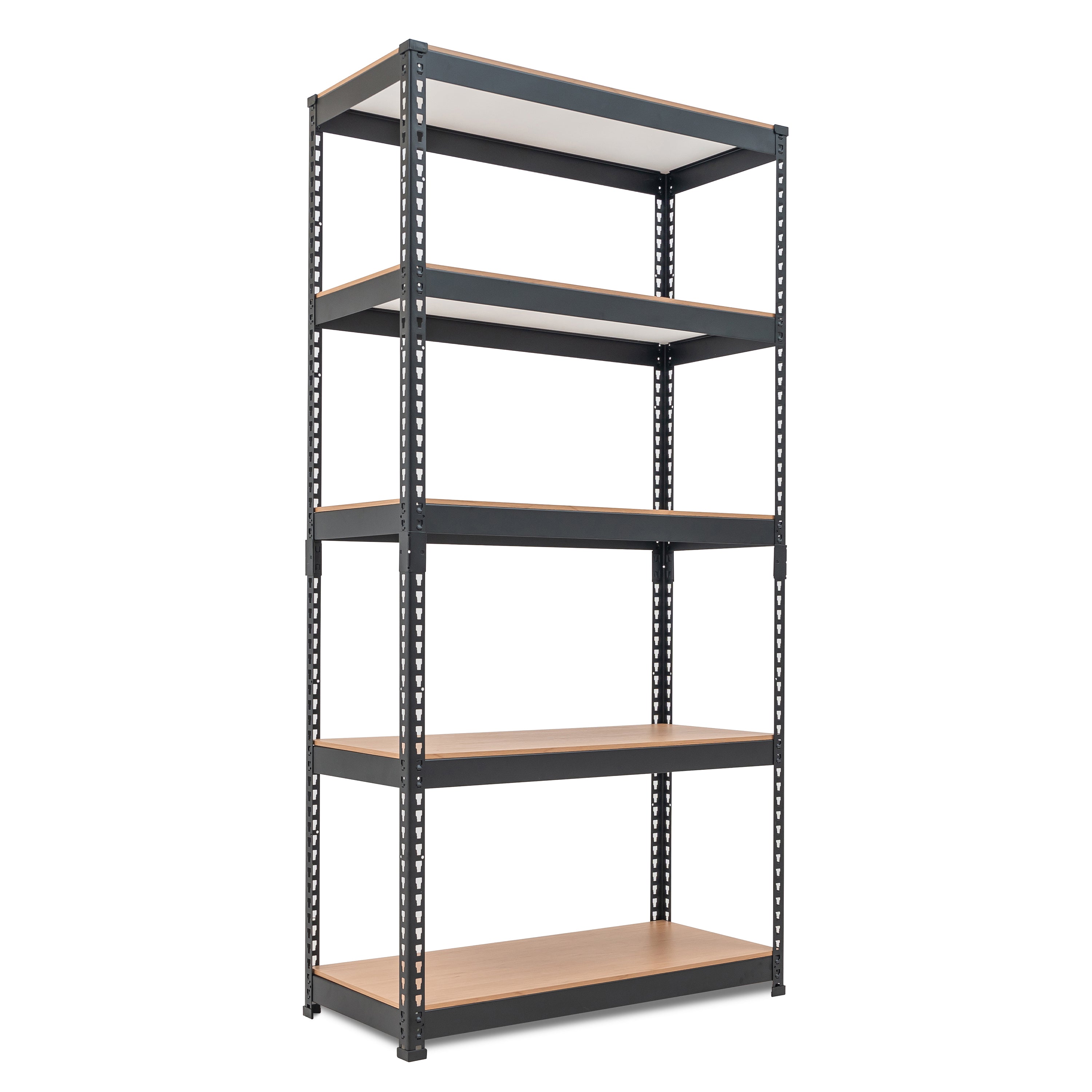35.9"W HOMEDANT 5-Tier Standing Shelf, Black