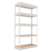35.9"W HOMEDANT 5-Tier Standing Shelf, White