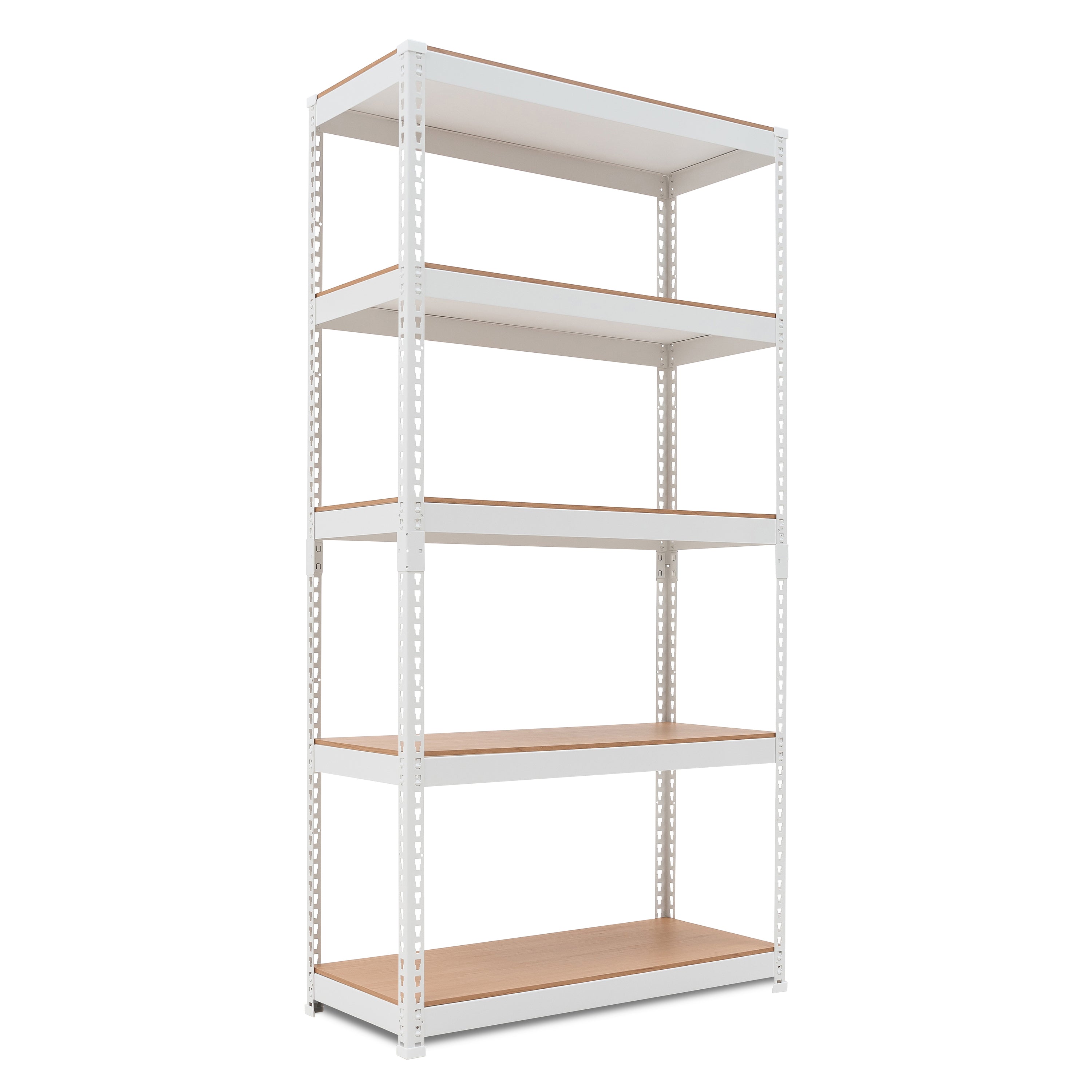 35.9"W HOMEDANT 5-Tier Standing Shelf, White